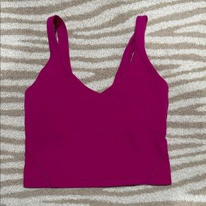 Lululemon Align Magenta Tank Top